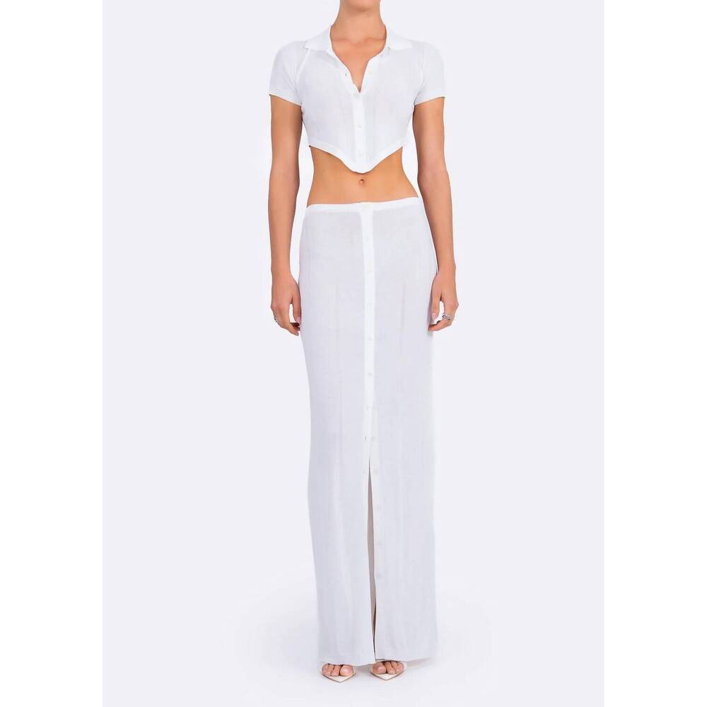 NEW NONCHALANT LABEL carolina skirt in white - Picture 1 of 3